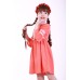 Embroidered dress for girl "Child's Dream" Peach
